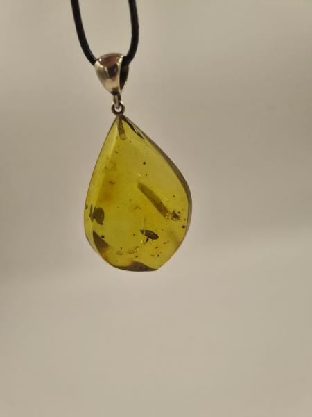 Yeşil Kehribar Kolye Ucu