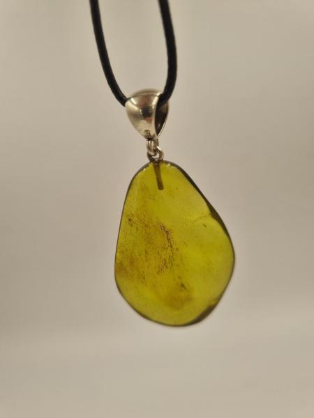 Sarı Kehribar Kolye Ucu