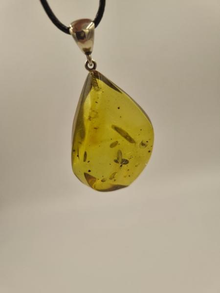 Yeşil Kehribar Kolye Ucu