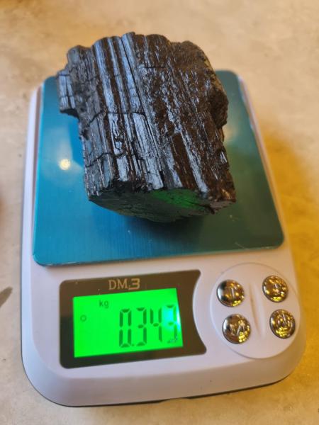 Siyah Turmalin 344gr Ham Taş