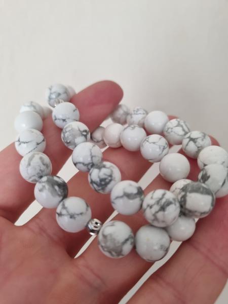 Doğal Havlit Taşı Bileklik 10mm