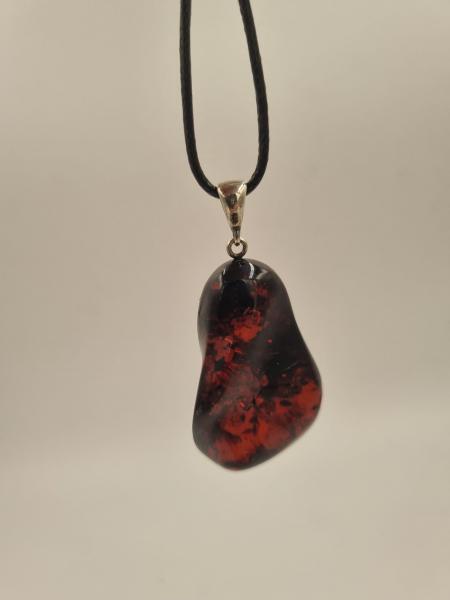 Kehribar Ateş Kolye Ucu