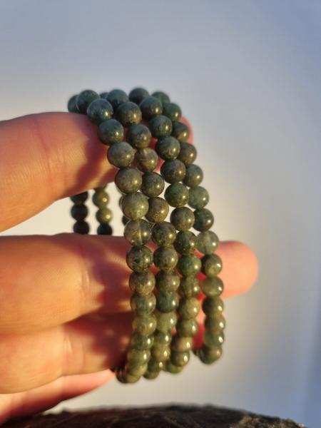 Yeşil Apatit 6mm Doğaltaş Bileklik