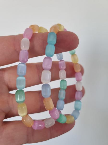 Rainbow Selenit Doğaltaş Bileklik