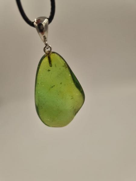 Yeşil Kehribar Kolye Ucu