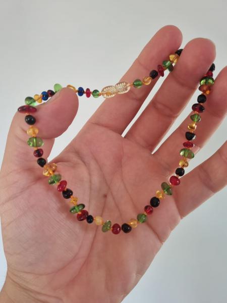 Kehribar Litvanya Bebek Kolyesi