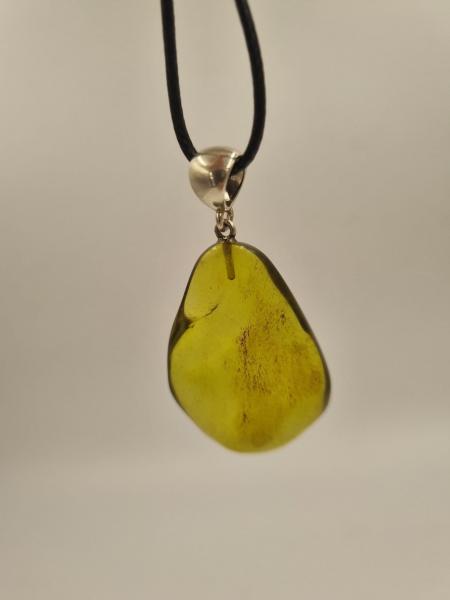 Sarı Kehribar Kolye Ucu