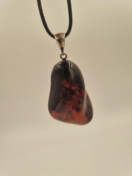 Kehribar Ateş Kolye Ucu