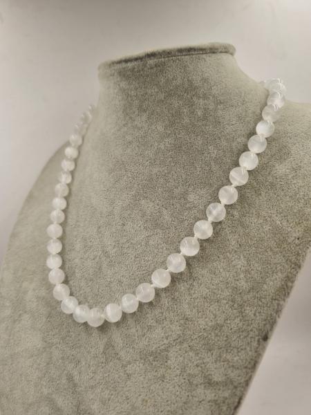 Selenit 10mm/45cm Kolye 