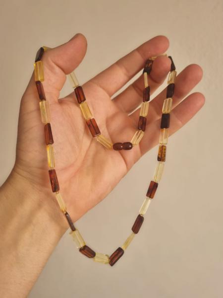 Kehribar Kolye 55cm