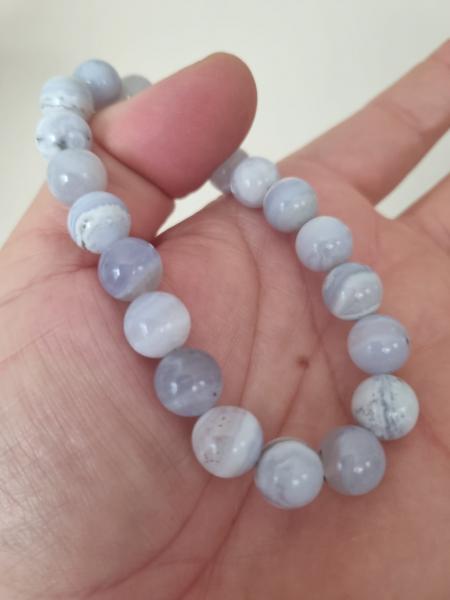 Kalsedon 10mm Doğal Taş Bileklik
