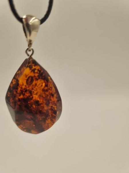 Kehribar Kolye Ucu Ateş