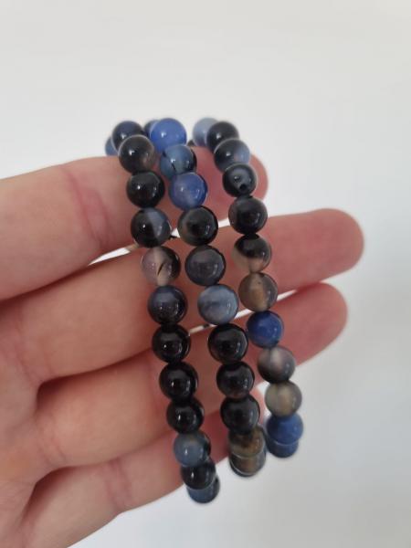 Mavi Akik 8mm Doğaltaş Bileklik