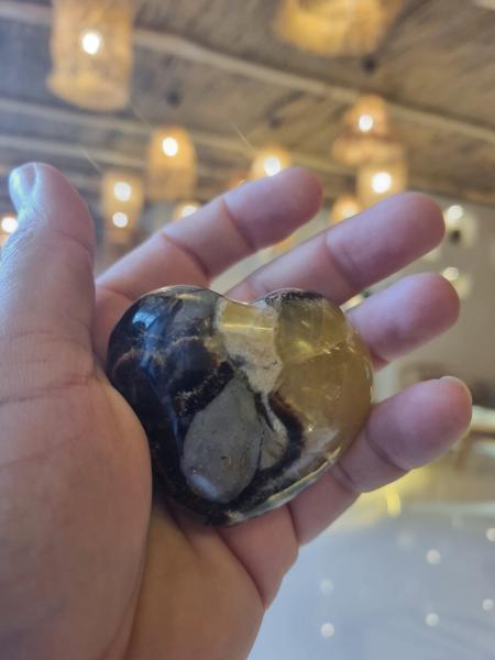 Septeryan 156gr Kalp Form Ham Taş