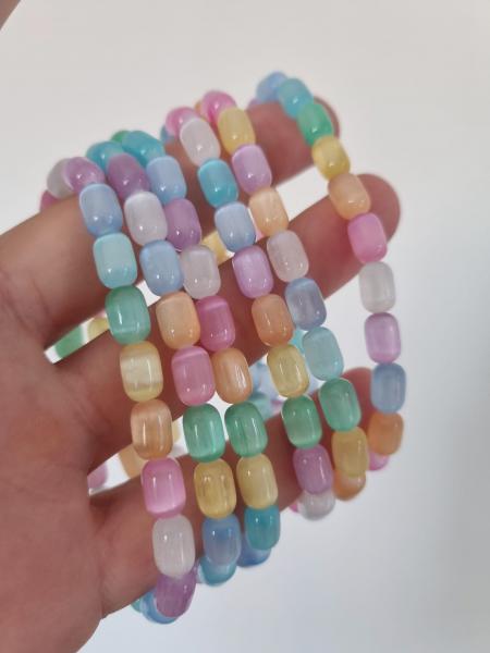 Rainbow Selenit Doğaltaş Bileklik