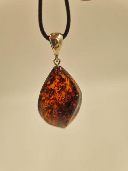 Kehribar Kolye Ucu Ateş