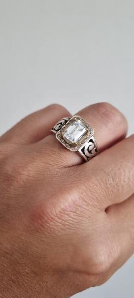 Moissanite Gümüş Pırlantalı