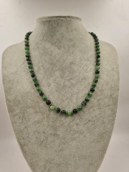 Ruby Ziosite 6mm/45cm Kolye