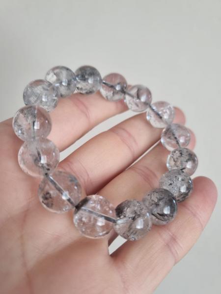 Herkimer Kristali 10mm Doğal Taş Bileklik