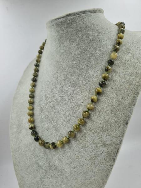 Yeşil Turmalin 8mm/45cm Kolye