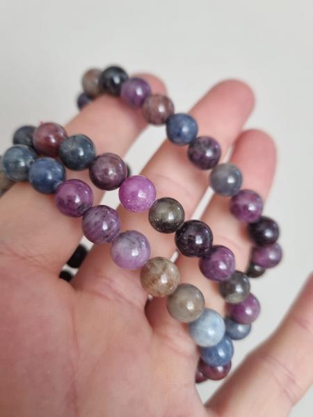 Safir 8mm Brazilya Doğal Taş Bileklik