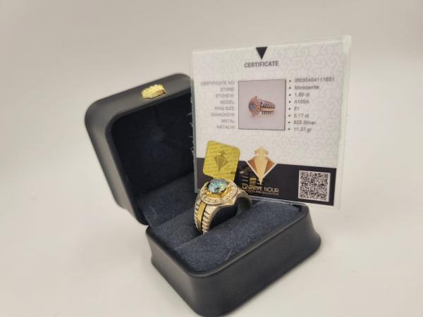 Mossanite Kristali Pırlanta-Gümüş