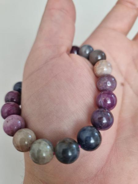 Safir 8mm Brazilya Doğal Taş Bileklik