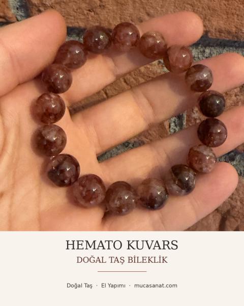 HEMATO KUVARS DOĞAL TAŞ BİLEKLİK