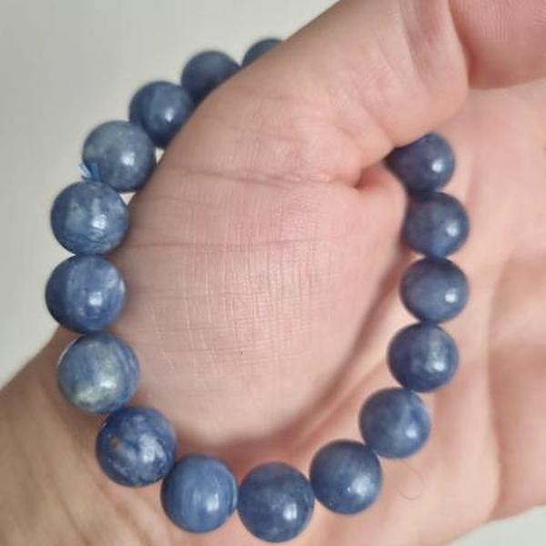 Kyanit 10mm Brazilya Doğal Taş Bileklik