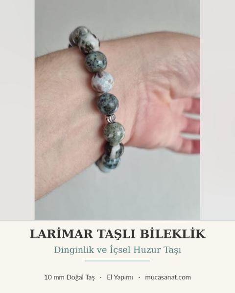 Larimar Atlantisin Kayıp Taşı 10mm Bileklik