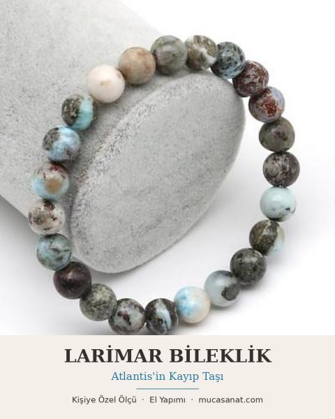 Larimar 6mm Atlantis'in Kayıp Taşı Bileklik
